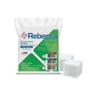 COMPRESSA DE GAZE 7,5CMX7,5CM 13FIOS(REBECCA)PCT.C500UND